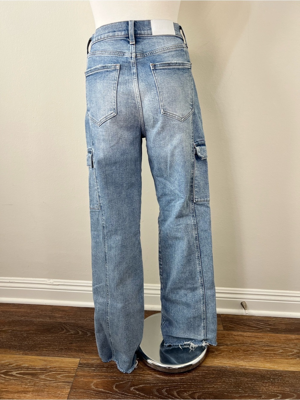 Pistola Dana Cargo Jeans Size 27 Tall 32โ Inseam Denim - Picture 7 of 10